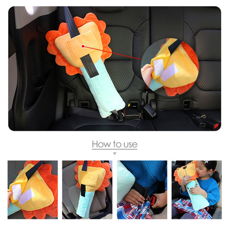 50cm Children Car Belt Cartoon Shoulder Protector Pillow(Chocolate Bar) - Seat Belts & Padding by PMC Jewellery | Online Shopping South Africa | PMC Jewellery | Buy Now Pay Later Mobicred