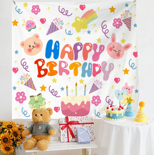 Birthday Layout Hanging Cloth Children Photo Wall Cloth, Size: 150x180cm Velvet(4) - Cartoon by PMC Jewellery | Online Shopping South Africa | PMC Jewellery | Buy Now Pay Later Mobicred