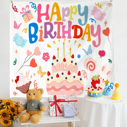 Birthday Layout Hanging Cloth Children Photo Wall Cloth, Size: 150x200cm Velvet(3) - Cartoon by PMC Jewellery | Online Shopping South Africa | PMC Jewellery | Buy Now Pay Later Mobicred