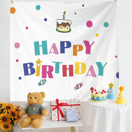 Birthday Layout Hanging Cloth Children Photo Wall Cloth, Size: 180x230cm Velvet(20) - Cartoon by PMC Jewellery | Online Shopping South Africa | PMC Jewellery | Buy Now Pay Later Mobicred