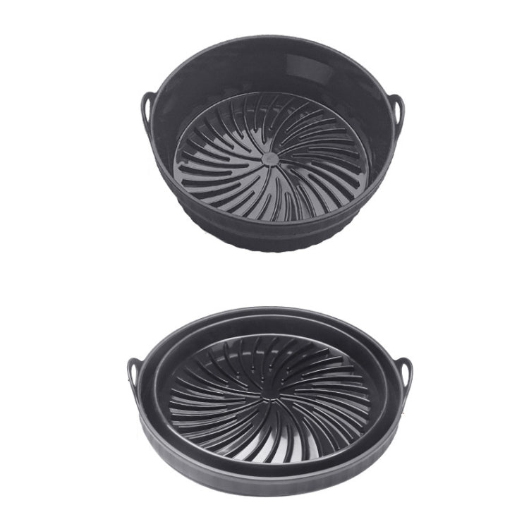 Air Fryer Grill Mat High Temperature Resistant Silicone Baking Tray, Specification: Round Black - Baking mat & Bakewares by PMC TechLife | Online Shopping South Africa | PMC TechLife