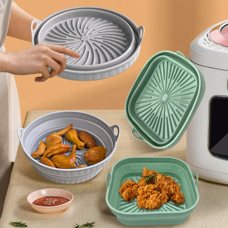 Air Fryer Grill Mat High Temperature Resistant Silicone Baking Tray, Specification: Round Black - Baking mat & Bakewares by PMC TechLife | Online Shopping South Africa | PMC TechLife