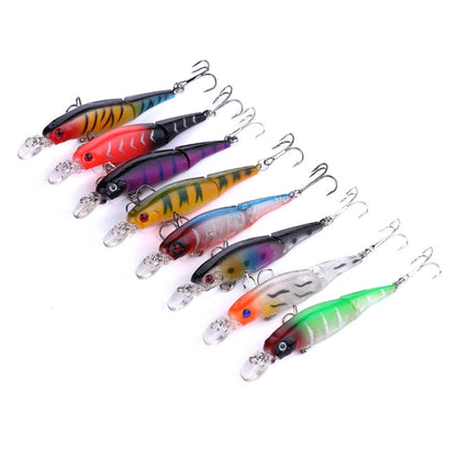 HENGJIA JM010 9cm 7g 2 Sections Bionic Bait With Beads Diving Mino Fake Bait(3) - Fishing Lures by HENGJIA | Online Shopping South Africa | PMC Jewellery