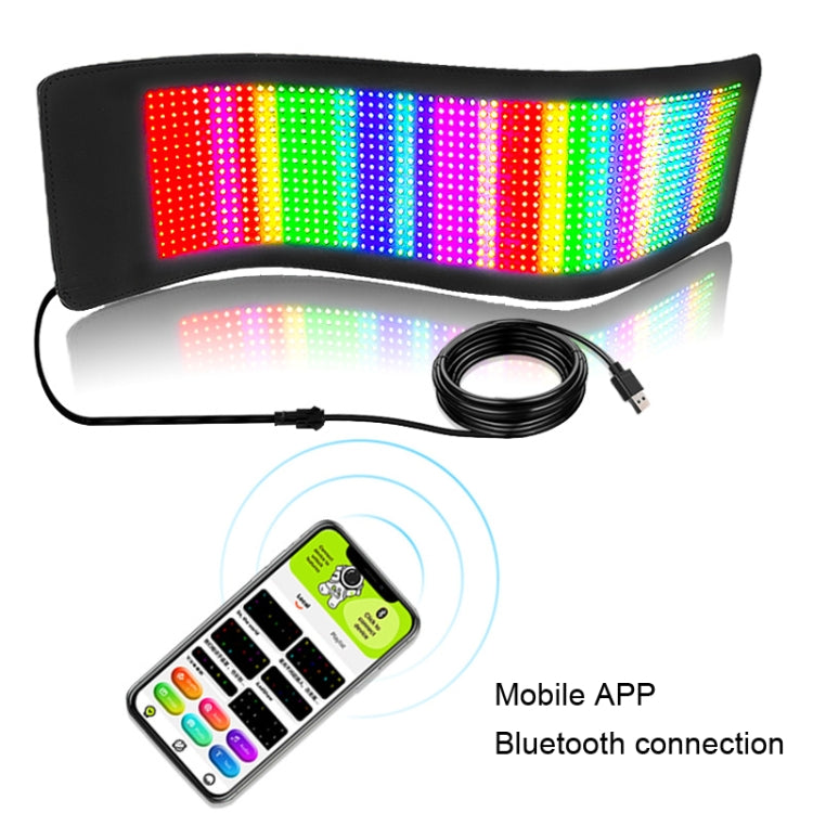 S1664RGB 390x107mm Car LED Flexible Display Cell Phone APP Control Bluetooth Connection - Car Monitor by PMC TechLife | Online Shopping South Africa | PMC TechLife | Buy Now Pay Later Mobicred