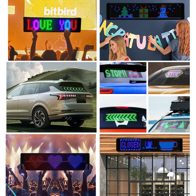 S3264RGB 390x187mm Car LED Flexible Display Cell Phone APP Control Bluetooth Connection - Car Monitor by PMC TechLife | Online Shopping South Africa | PMC TechLife | Buy Now Pay Later Mobicred