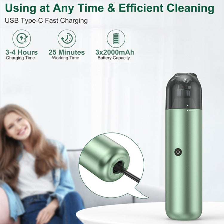 Pinjia P07 Wireless Mini Fashion Vehicle Vacuum Cleaner(Green Grapefruit Green) - Vacuum Cleaner by Pinjia | Online Shopping South Africa | PMC Jewellery | Buy Now Pay Later Mobicred