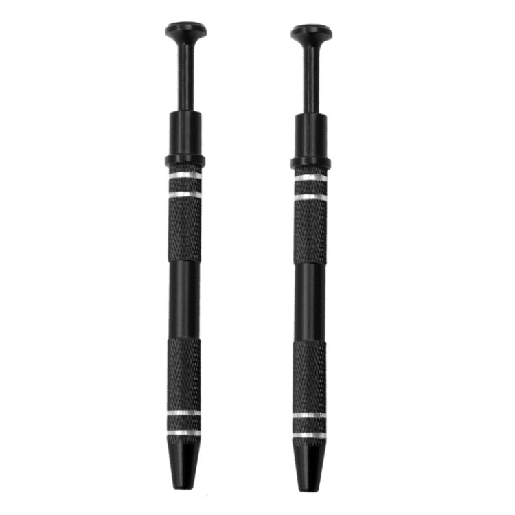 2pcs IC Chip Picker Electronic Component Parts Picker Capacitor IC Grabber Clips(Black) - Auxiliary Clamp Clip by PMC TechLife | Online Shopping South Africa | PMC TechLife | Buy Now Pay Later Mobicred