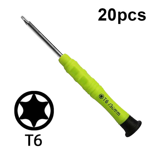 20pcs Mini Screwdriver Anti-Slip Mobile Phone Disassembly Maintenance Tools, Series: T6 - Screwdriver by PMC Jewellery | Online Shopping South Africa | PMC Jewellery