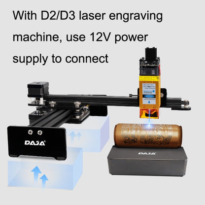 DAJA R3 For D2 / D3 / X1 / M1 Laser Carving Machine Rotation Shaft(Black) - DIY Engraving Machines by DAJA | Online Shopping South Africa | PMC Jewellery | Buy Now Pay Later Mobicred