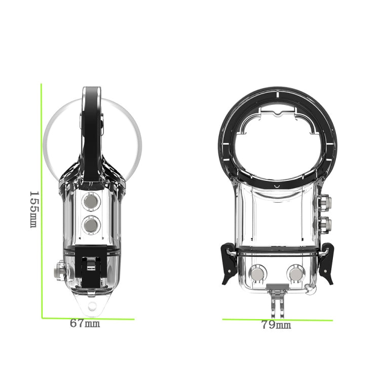 For Insta360 X3 Camera Waterproof Case Sealed Diving Shell (Neutral Without Logo) - Case & Bags by PMC TechLife | Online Shopping South Africa | PMC TechLife