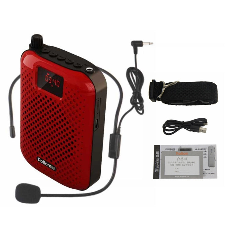 Rolton K500 Bluetooth Audio Speaker Megaphone Voice Amplifier Support FM TF Recording(Blue) - Microphone by Rolton | Online Shopping South Africa | PMC TechLife | Buy Now Pay Later Mobicred