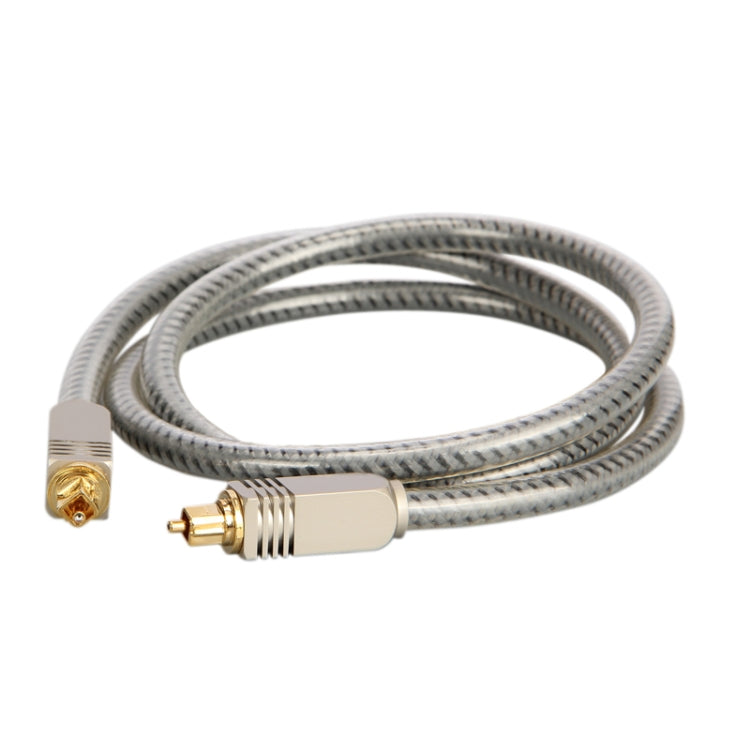 EMK YL/B Audio Digital Optical Fiber Cable Square To Square Audio Connection Cable, Length: 1m(Transparent Gray) - Audio Optical Cables by EMK | Online Shopping South Africa | PMC Jewellery | Buy Now Pay Later Mobicred