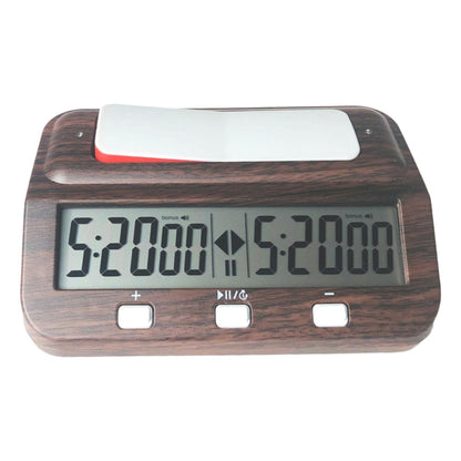 HQT101w Plastic Chess Clock Go Chess Timer(Wood Grain) - Alarm Clocks by PMC Jewellery | Online Shopping South Africa | PMC Jewellery | Buy Now Pay Later Mobicred