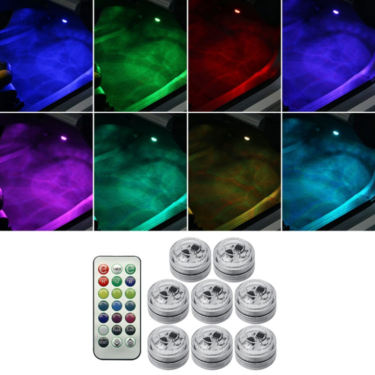 Car Modification Wireless Colorful Remote Control Atmosphere Light, Specification: 8 Lights +1 RC - Atmosphere lights by PMC Jewellery | Online Shopping South Africa | PMC Jewellery | Buy Now Pay Later Mobicred