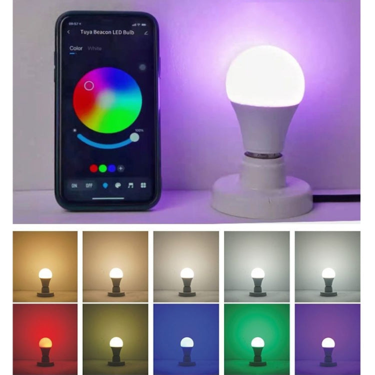 A60  9W  Bluetooth Tuya APP Control Smart RGB Bulbs E27 LED Bulbs 200V-240V - Smart Light Bulbs by PMC Jewellery | Online Shopping South Africa | PMC Jewellery