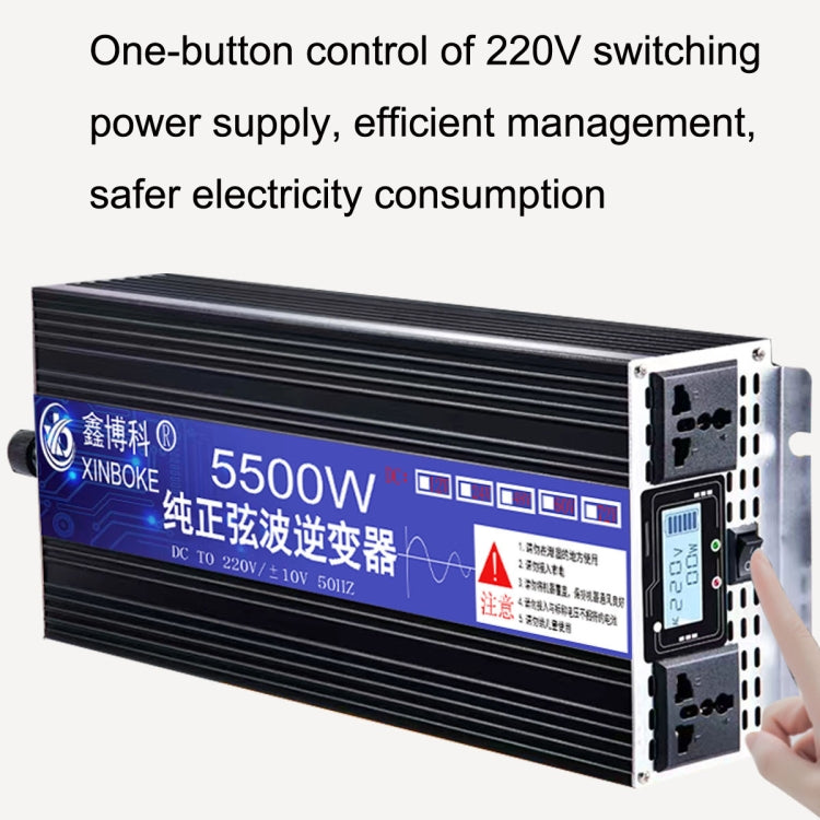 XINBOKE High Power Household Car Sine Wave Inverter 60V 3000W To 220V 1500W (LCD Display) - Pure Sine Wave by PMC Jewellery | Online Shopping South Africa | PMC Jewellery | Buy Now Pay Later Mobicred