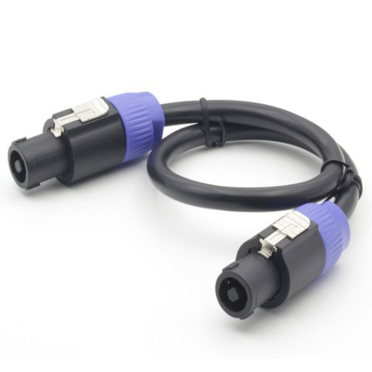 Male To Male Four Core Ohm Cable Audio Cable Ring Stage Speaker Cable 5m(Blue Black) - Microphone Audio Cable & Connector by PMC Jewellery | Online Shopping South Africa | PMC Jewellery | Buy Now Pay Later Mobicred