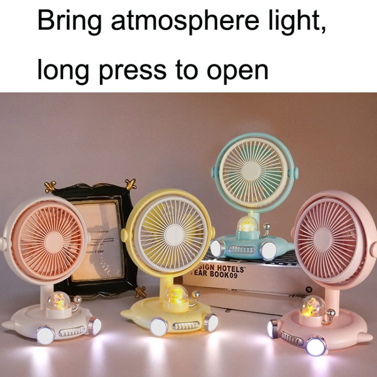 Household Cute Pet Fan USB Desktop Night Light Fan(Apricot) - Electric Fans by PMC Jewellery | Online Shopping South Africa | PMC Jewellery | Buy Now Pay Later Mobicred