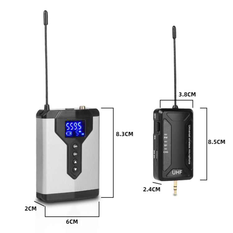 Q6 1 Drag 2 Wireless Lavalier With Stand USB Computer Recording Microphone Live Phone SLR Lavalier Microphone - Microphone by PMC TechLife | Online Shopping South Africa | PMC TechLife | Buy Now Pay Later Mobicred