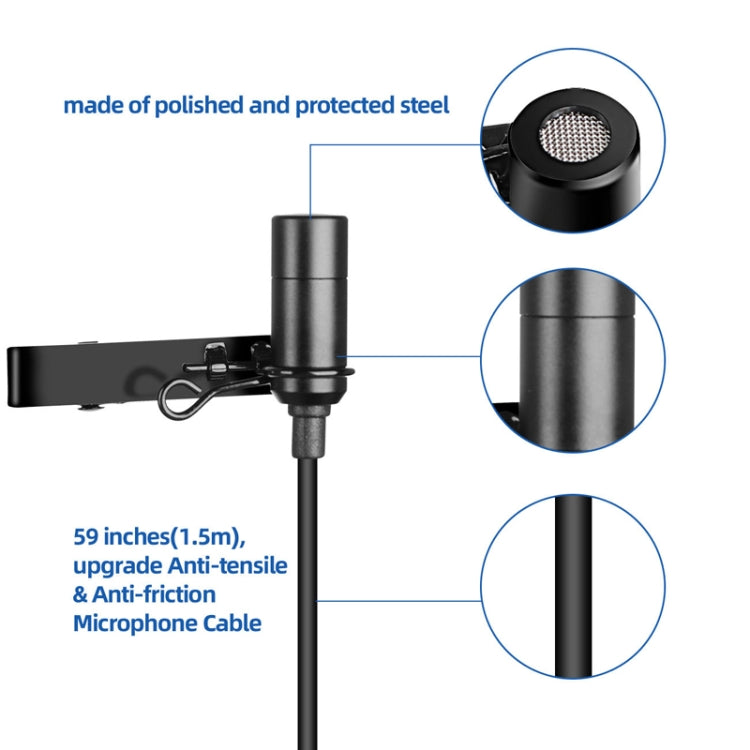 Q6 1 Drag 2 Wireless Lavalier With Stand USB Computer Recording Microphone Live Phone SLR Lavalier Microphone - Microphone by PMC TechLife | Online Shopping South Africa | PMC TechLife | Buy Now Pay Later Mobicred