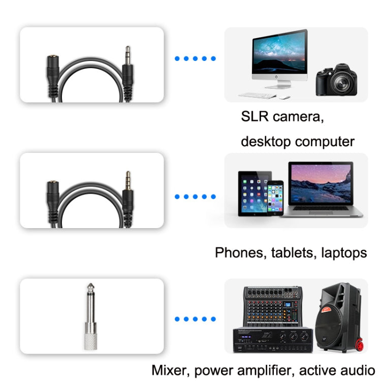 Q6 1 Drag 2 Wireless Lavalier With Stand USB Computer Recording Microphone Live Phone SLR Lavalier Microphone - Microphone by PMC TechLife | Online Shopping South Africa | PMC TechLife | Buy Now Pay Later Mobicred