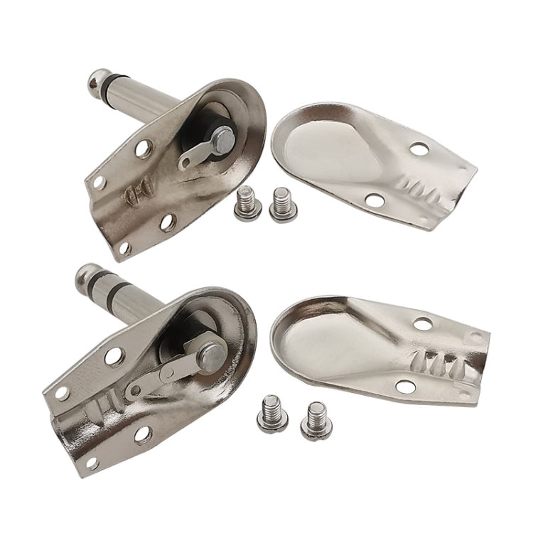 10pcs 6.35mm Right Angle Guitar Plug Audio Microphone Amplifier Connector, Specification: Mono - Microphone Audio Cable & Connector by PMC TechLife | Online Shopping South Africa | PMC TechLife