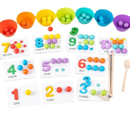 Children Number and Color Matching Clip Beads Enlightenment Teaching Kids Puzzle Early Education Toys - Early Education Toys by PMC Jewellery | Online Shopping South Africa | PMC Jewellery