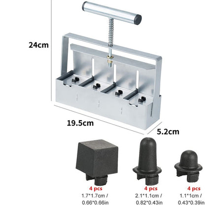 Handheld Seedling Soil Blocker Makes Four 2 by 2 Inches Soil Blocks for Garden Prep(Square) - Garden Hand Tools by PMC Jewellery | Online Shopping South Africa | PMC Jewellery