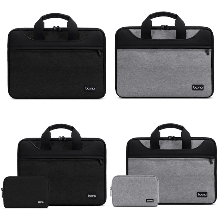 Baona BN-I003 Oxford Cloth Full Open Portable Waterproof Laptop Bag, Size: 14/15/15.6 inches(Black+Power Bag) - 15 inch by Baona | Online Shopping South Africa | PMC Jewellery | Buy Now Pay Later Mobicred