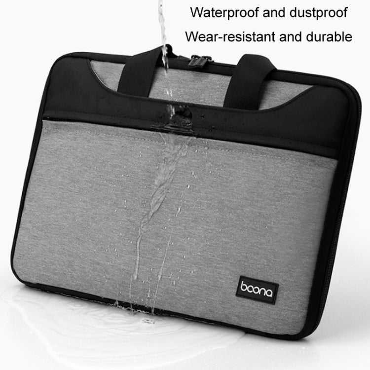 Baona BN-I003 Oxford Cloth Full Open Portable Waterproof Laptop Bag, Size: 16/17 inches(Grey) - 15.6 - 17 inch by Baona | Online Shopping South Africa | PMC Jewellery | Buy Now Pay Later Mobicred