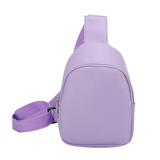 Children Casual Messenger Bag Single-shoulder Coin Chest Bag(Purple) - Kids Bags by PMC Jewellery | Online Shopping South Africa | PMC Jewellery | Buy Now Pay Later Mobicred