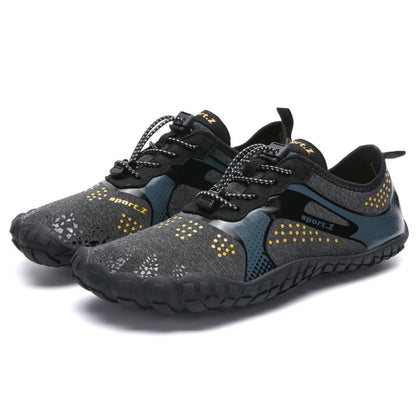 1901 Outdoor Couple Sports Shoes Five-finger Hiking Anti-skid Wading Shoes Diving Beach Shoes, Size: 42(Black Gray) - Beach Shoes by PMC Jewellery | Online Shopping South Africa | PMC Jewellery