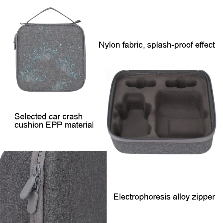 For DJI Mavic Mini 2 Dual Battery Storage Bag Handheld Protective Case(Light Grey) - Carry Cases & Bags by PMC TechLife | Online Shopping South Africa | PMC TechLife | Buy Now Pay Later Mobicred