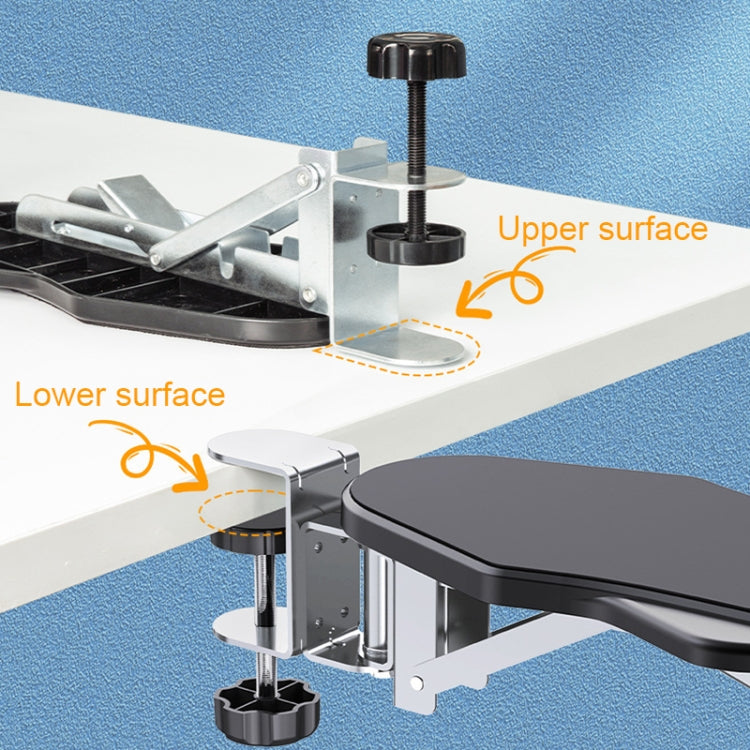 Folding Rotating Punch-free Computer Desk Sponge Pad Hand Bracket Multifunctional Desk Elbow Rest - Other by PMC TechLife | Online Shopping South Africa | PMC TechLife