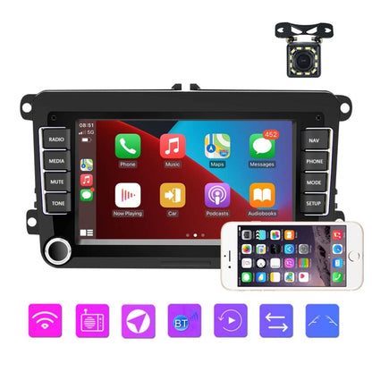 A2742 For Volkswagen 7-inch 1+16G Android Car Navigation Central Control Large Screen Player With Wireless CarPlay Standard+12Lights Camera - Car MP3 & MP4 & MP5 by PMC Jewellery | Online Shopping South Africa | PMC Jewellery | Buy Now Pay Later Mobicred