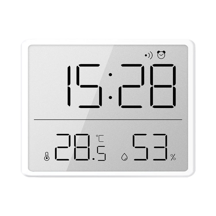 8218 Thin and Light Magnetic Wall-mounted LCD Temperature Electronic Digital Clock(White) - Alarm Clocks by PMc TechLife | Online Shopping South Africa | PMc TechLife | Buy Now Pay Later Mobicred