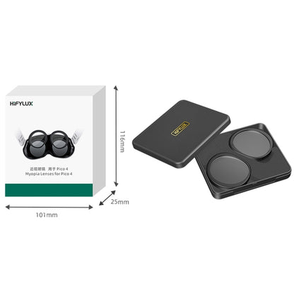 For PICO 4 Hifylux PC-QF25 1pair Magnetic Myopia Glasses Box Non-spherical Resin VR Glasses Accessories(100 Degrees) - VR Accessories by Hifylux | Online Shopping South Africa | PMC Jewellery | Buy Now Pay Later Mobicred