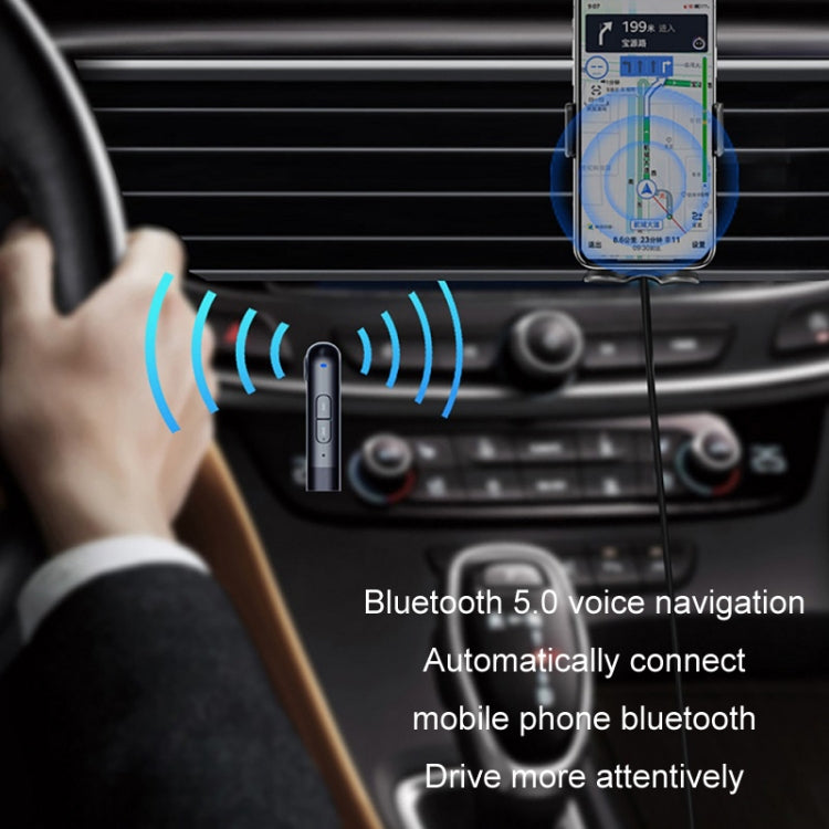 S-18 Car Mini AUX Audio Adapter Wireless Bluetooth 5.0 Receiver - Bluetooth Car Kits by PMC TechLife | Online Shopping South Africa | PMC TechLife | Buy Now Pay Later Mobicred