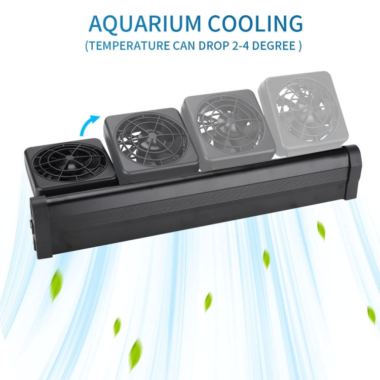 Fish Tank Cooling Fan Cooling Silent Aquarium Fan, Specification: 4 Head EU Plug - Fish Tanks & Accessories by PMC Jewellery | Online Shopping South Africa | PMC Jewellery