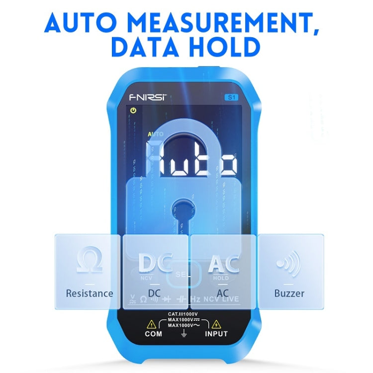 FNIRSI S1 Digital High Precision Fully Automatic Digital Multimeter(Blue) - free shipping - PMC TechLife - Order now!
