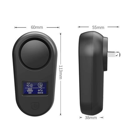 High Power Display Ultrasonic Mouse Repellent Mosquito Repellent Home Intelligent Insect Repellent EU Plug(Black) - Repellents by PMC Jewellery | Online Shopping South Africa | PMC Jewellery | Buy Now Pay Later Mobicred