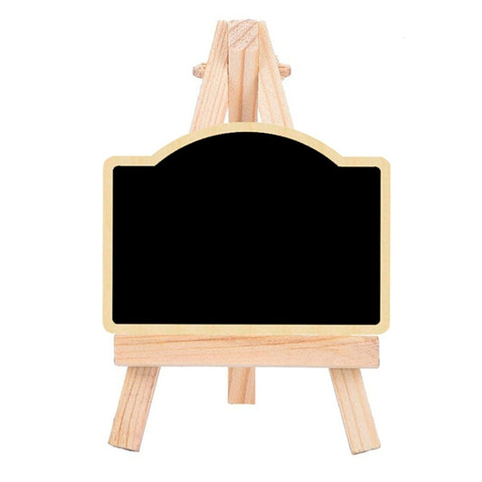 Small Party Shop Message Blackboard Ornaments Pine Tripod Decorative Message Board(Arched) - Message Boards by PMC Jewellery | Online Shopping South Africa | PMC Jewellery