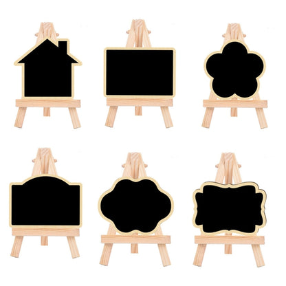 Small Party Shop Message Blackboard Ornaments Pine Tripod Decorative Message Board(Rectangle) - Message Boards by PMC Jewellery | Online Shopping South Africa | PMC Jewellery