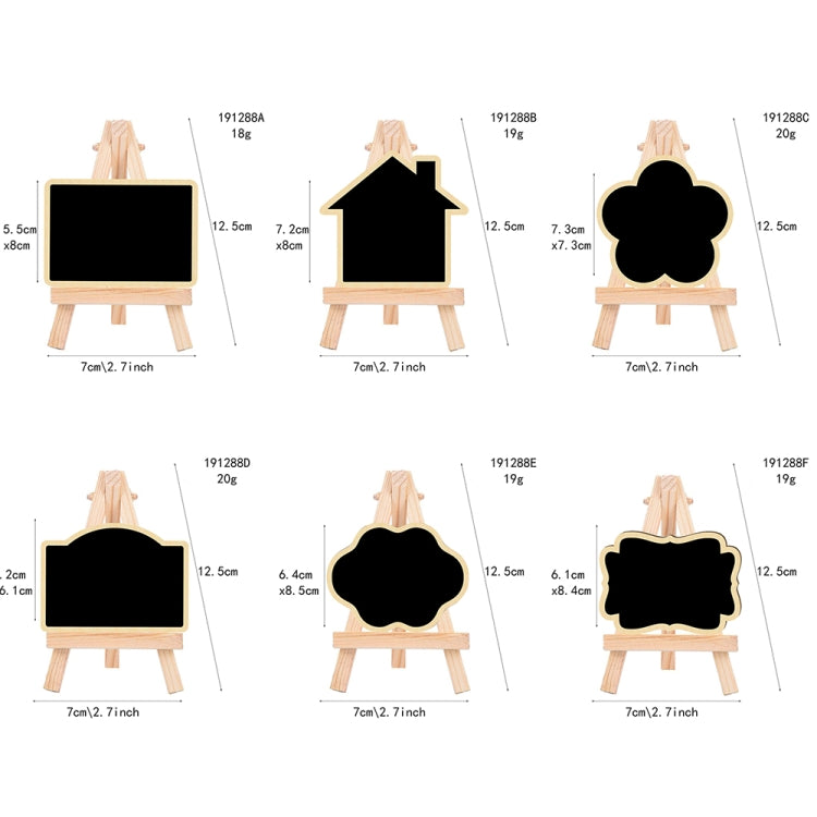 Small Party Shop Message Blackboard Ornaments Pine Tripod Decorative Message Board(Arched) - Message Boards by PMC TechLife | Online Shopping South Africa | PMC TechLife | Buy Now Pay Later Mobicred