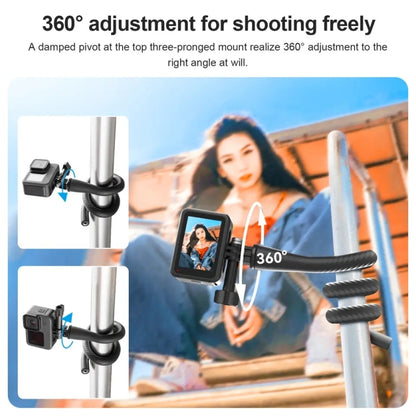 TELESIN Flexible Mount Bracket Octopus Tripod For Mini Action Camera and Mobile Phone,Spec: Only Bracket - Holder by TELESIN | Online Shopping South Africa | PMC Jewellery