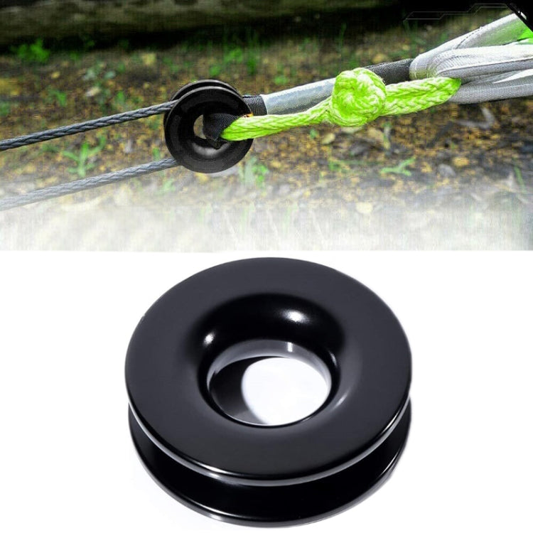 Aluminum Snatch Recovery Ring For 3/8" & 1/2" Rope(Black) - Towing Bars by PMC TechLife | Online Shopping South Africa | PMC TechLife | Buy Now Pay Later Mobicred