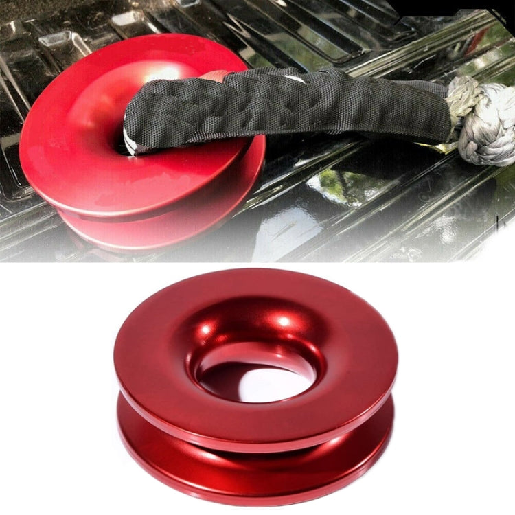 Aluminum Snatch Recovery Ring For 3/8" & 1/2" Rope(Red) - Towing Bars by PMC TechLife | Online Shopping South Africa | PMC TechLife