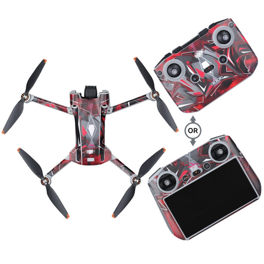 For DJI Mini 3 Pro Remote Control Body Sticker ,Spec: RC With Screen(Red Warfare) -  by RCSTQ | Online Shopping South Africa | PMC Jewellery | Buy Now Pay Later Mobicred