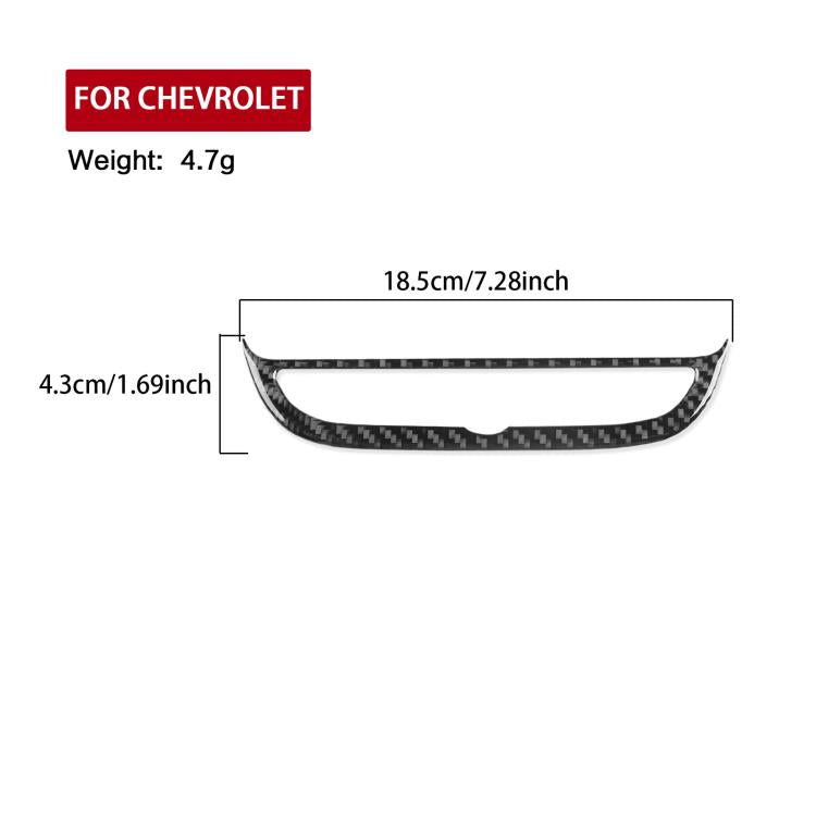 For Chevrolet Malibu 2016-2024 Left-hand Drive Navigation Button Frame Sticker(Red) - Car Interior Mouldings by PMc TechLife | Online Shopping South Africa | PMc TechLife | Buy Now Pay Later Mobicred