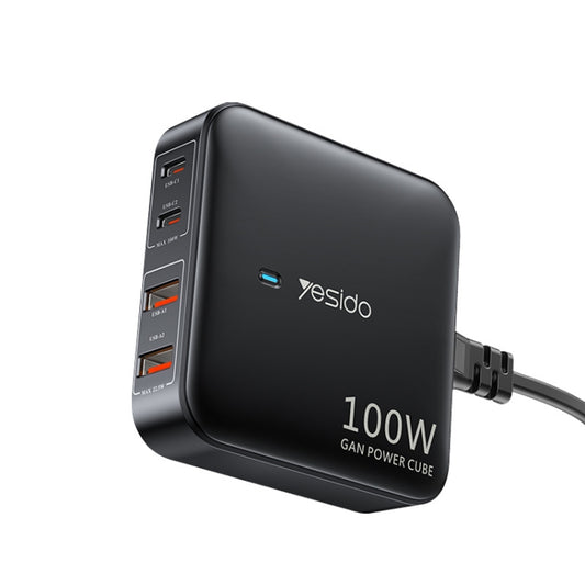 Yesido YC41 100W Desktop Charger 1.5M Plug Line Multi-Mouth Travel Charger(UK Plug) - USB Charger by Yesido | Online Shopping South Africa | PMC Jewellery